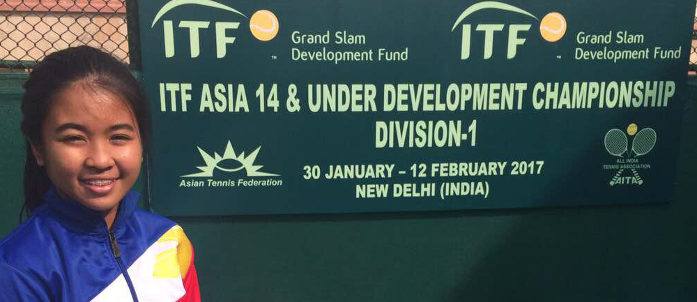 Gaby at the ITF Asia Championships